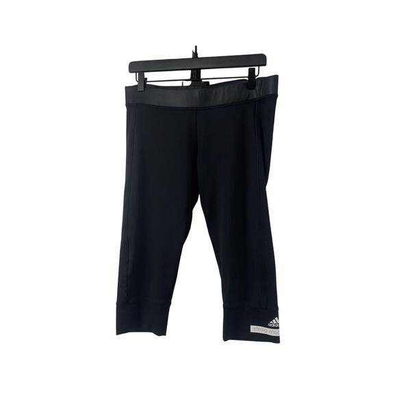 Stella McCartney x Adidas Climalite Crop Leggings Black Workout Size Large - Picture 1 of 6